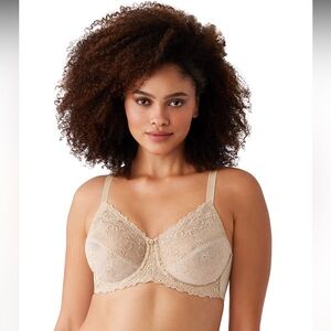 Wacoal renaissance rose underwire bra style 85720 new with tags size 40D buff